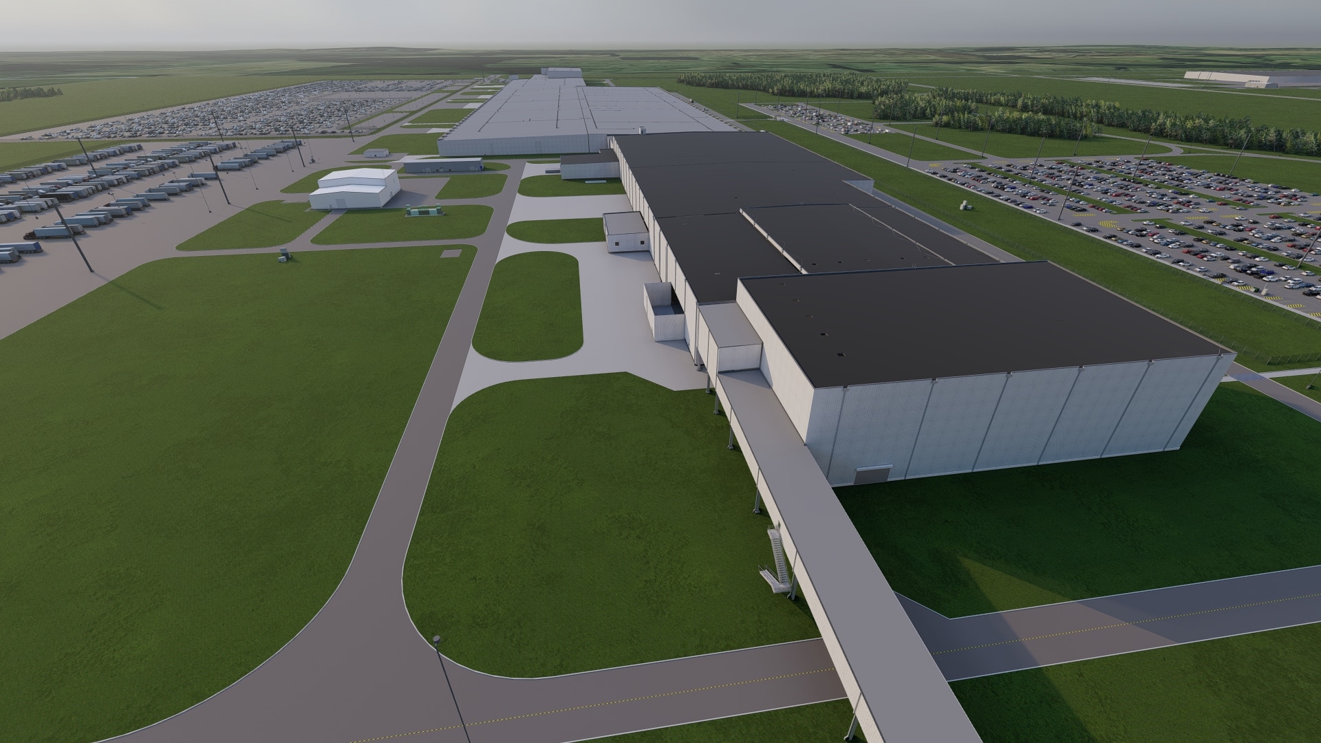 A rendering of BlueOval City.